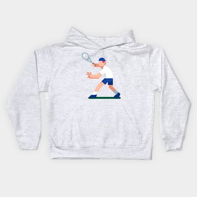 Tennis Kids Hoodie by Malchev